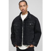 Jeansjacke - Schwarz - M, Schwarz von boohooman