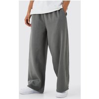 Jogginghose mit extrem weitem Bein - Grau - L, Grau von boohooman