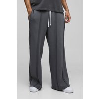 Jogginghose mit extrem weitem Bein und Naht-Detail - Grau - S, Grau von boohooman