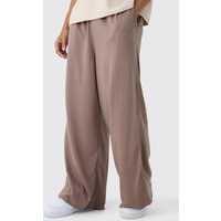 Jogginghose mit extrem weitem Bein und rohem Saum von boohooman