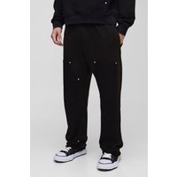 Jogginghose mit geradem Bein - Schwarz - XS, Schwarz Jogginghose mit geradem Bein - Schwarz - XS, Schwarz von boohooman