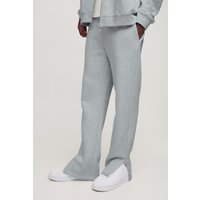 Jogginghose mit geteiltem Saum - Grau - L, Grau von boohooman