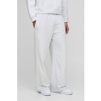 Jogginghose mit weitem Bein - Grau - L, Grau von boohooman
