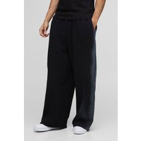 Jogginghose mit weitem Bein und Naht-Detail - Grau - S, Grau von boohooman