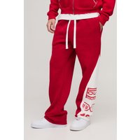 Jogginghose mit weitem Bein und hohem Bund von boohooman