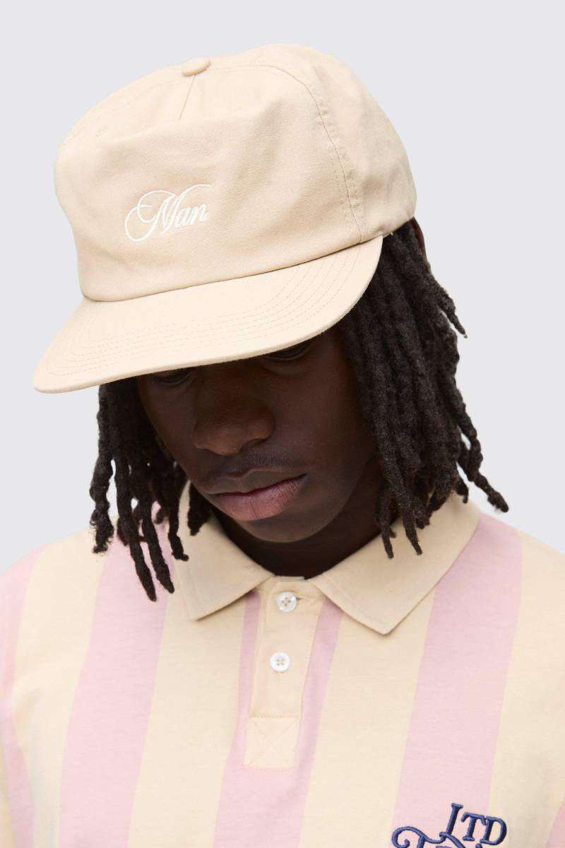 Kappe mit MAN-Stickerei - Grau - ONE SIZE, Grau von boohooman