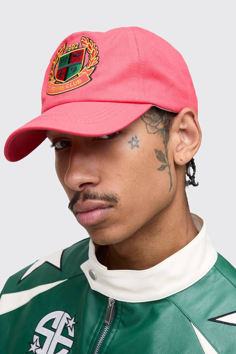 Kappe mit Stickerei - Rot - ONE SIZE, Rot Kappe mit Stickerei - Rot - ONE SIZE, Rot von boohooman