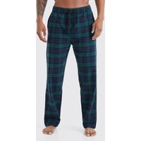 Karierte Loungewear-Hose - Grün - M, Grün von boohooman
