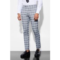 Karierte Skinny Anzughose von boohooman
