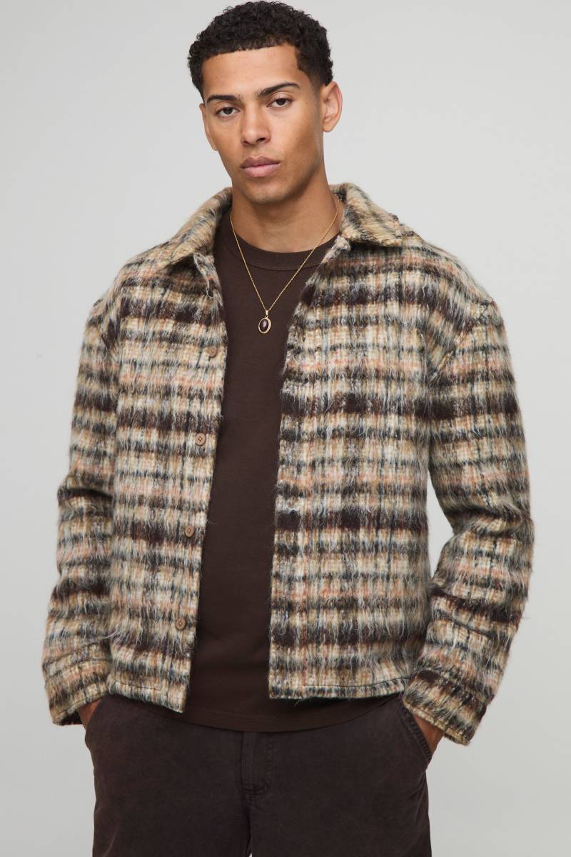 Kariertes Overshirt - Grün - XS, Grün Kariertes Overshirt - Grün - XS, Grün von boohooman