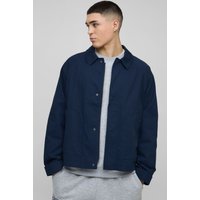 Kastige Oversize Man Raglan Twill Harrington-Jacke von boohooman