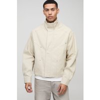 Kastige Oversize Regenjacke mit Trichterkragen von boohooman