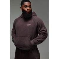 Kastiger Man Active Training Dept. Hoodie - Braun - XS, Braun Kastiger Man Active Training Dept. Hoodie - Braun - XS, Braun von boohooman