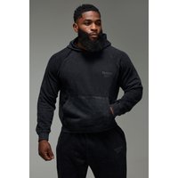 Kastiger Man Active Training Dept. Hoodie - Schwarz - M, Schwarz von boohooman