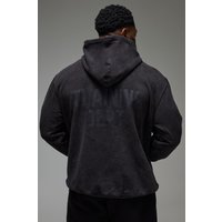 Kastiger Man Active Training Dept. Hoodie - Schwarz - XL, Schwarz von boohooman