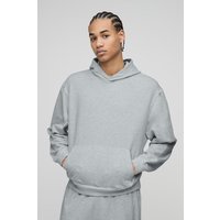 Kastiger Oversize Basic Hoodie - Grau - XS, Grau von boohooman