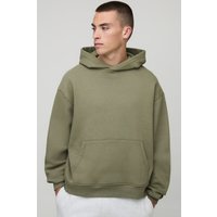 Kastiger Oversize Basic Hoodie - Khaki - XS, Khaki Kastiger Oversize Basic Hoodie - Khaki - XS, Khaki von boohooman