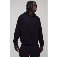 Kastiger Oversize Basic Hoodie - Schwarz - XS, Schwarz von boohooman