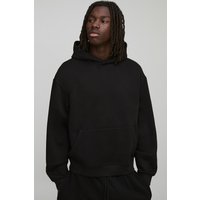 Kastiger Oversize Basic Hoodie - Schwarz - XS, Schwarz von boohooman