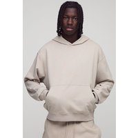 Kastiger Oversize Basic Hoodie von boohooman