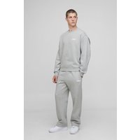 Kastiger Oversize Man Sweatshirt-Trainingsanzug von boohooman