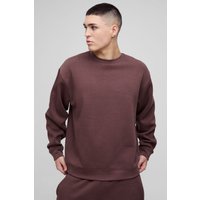 Kastiger Oversize Official Man Trainingsanzug mit Kapuze - Braun - XS, Braun Kastiger Oversize Official Man Trainingsanzug mit Kapuze - Braun - XS, Braun von boohooman