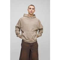 Kastiger Oversize Raglan Hoodie - Grau - XS, Grau Kastiger Oversize Raglan Hoodie - Grau - XS, Grau von boohooman