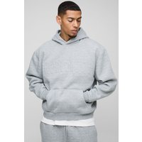 Kastiger Oversize Worldwide Hoodie - Grau - XS, Grau Kastiger Oversize Worldwide Hoodie - Grau - XS, Grau von boohooman