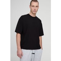 Kastiges Oversize Basic T-Shirt - Schwarz - S, Schwarz von boohooman