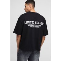 Kastiges Oversize Limited Edition T-Shirt - Schwarz - XS, Schwarz Kastiges Oversize Limited Edition T-Shirt - Schwarz - XS, Schwarz von boohooman