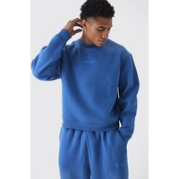 Kastiges Oversize Man Sweatshirt - Grau - M, Grau Kastiges Oversize Man Sweatshirt - Grau - M, Grau von boohooman