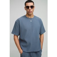 Kastiges Oversize T-Shirt - Blau - XS, Blau Kastiges Oversize T-Shirt - Blau - XS, Blau von boohooman
