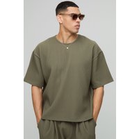 Kastiges Oversize T-Shirt - Grün - XS, Grün Kastiges Oversize T-Shirt - Grün - XS, Grün von boohooman