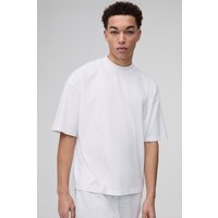 Kastiges Oversize T-Shirt - Weiß - XS, Weiß Kastiges Oversize T-Shirt - Weiß - XS, Weiß von boohooman