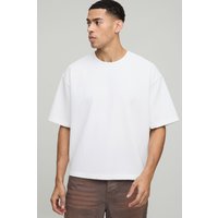 Kastiges Oversize T-Shirt - Weiß - XS, Weiß Kastiges Oversize T-Shirt - Weiß - XS, Weiß von boohooman