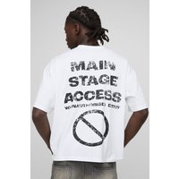 Kastiges Oversize T-Shirt - Weiß - XS, Weiß Kastiges Oversize T-Shirt - Weiß - XS, Weiß von boohooman