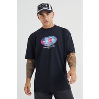 Kastiges Oversize T-Shirt mit Homme Szn Print - Schwarz - XS, Schwarz Kastiges Oversize T-Shirt mit Homme Szn Print - Schwarz - XS, Schwarz von boohooman