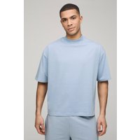Kastiges Oversize T-Shirt - powder blue - XL, powder blue Kastiges Oversize T-Shirt - powder blue - XL, powder blue von boohooman