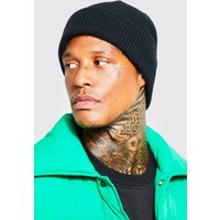 Klassische gerippte Mütze von boohooman
