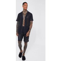 Kurzärmliges Hemd und Shorts von boohooman