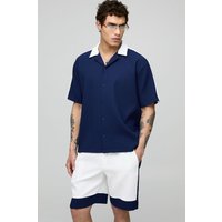 Kurzärmliges Oversize Hemd & Shorts Kurzärmliges Oversize Hemd & Shorts von boohooman