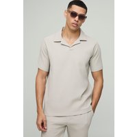 Kurzärmliges Poloshirt - Grau - XL, Grau Kurzärmliges Poloshirt - Grau - XL, Grau von boohooman