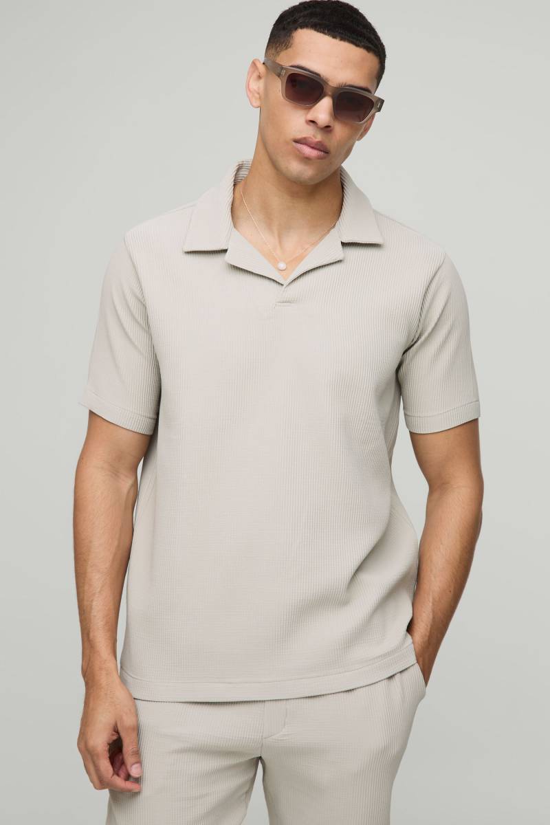 Kurzärmliges Poloshirt - Grau - XS, Grau Kurzärmliges Poloshirt - Grau - XS, Grau von boohooman