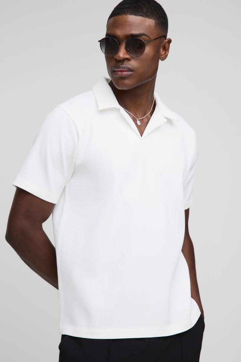 Kurzärmliges Poloshirt - Weiß - XS, Weiß Kurzärmliges Poloshirt - Weiß - XS, Weiß von boohooman