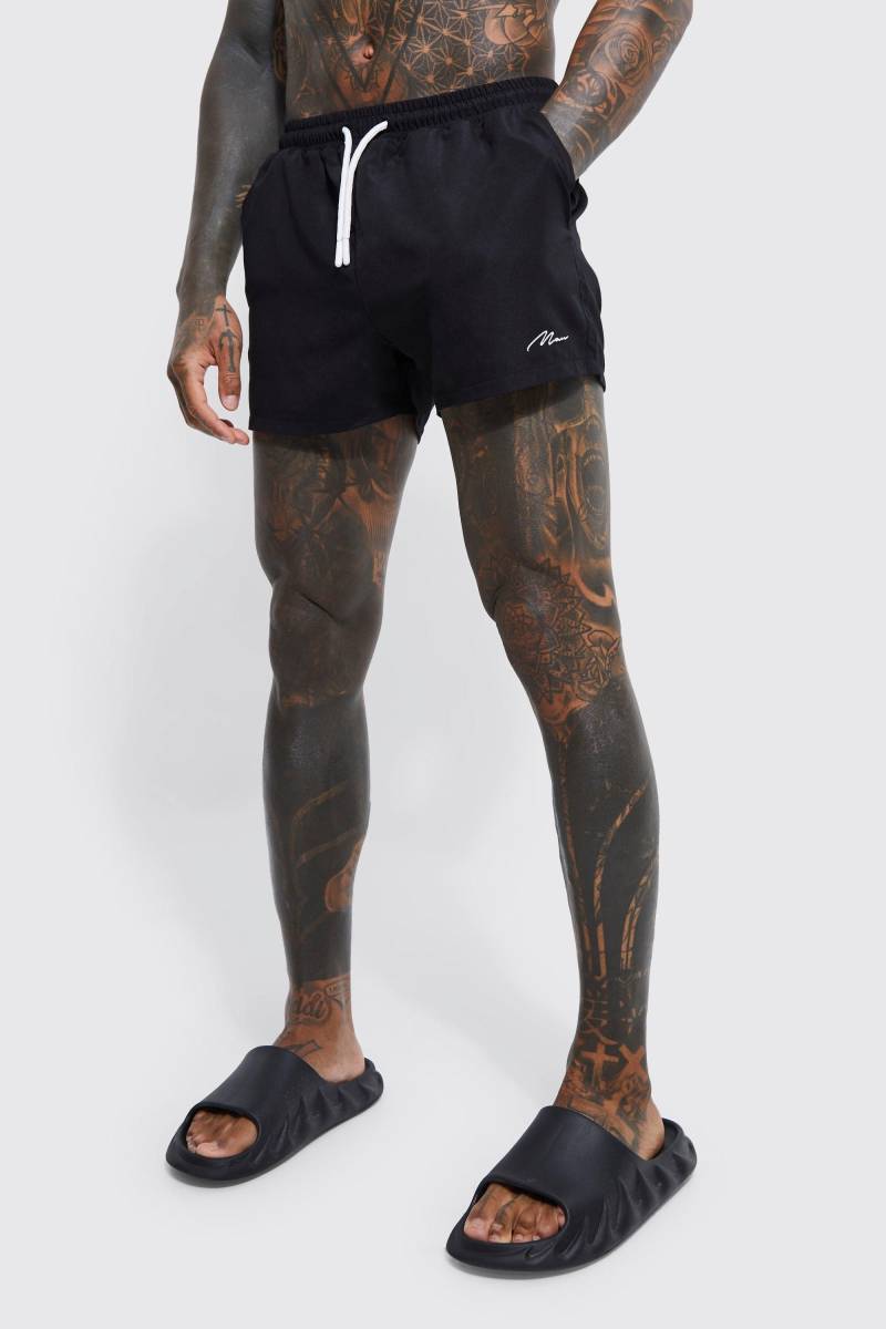Kurze Man Signature Badehose von boohooman