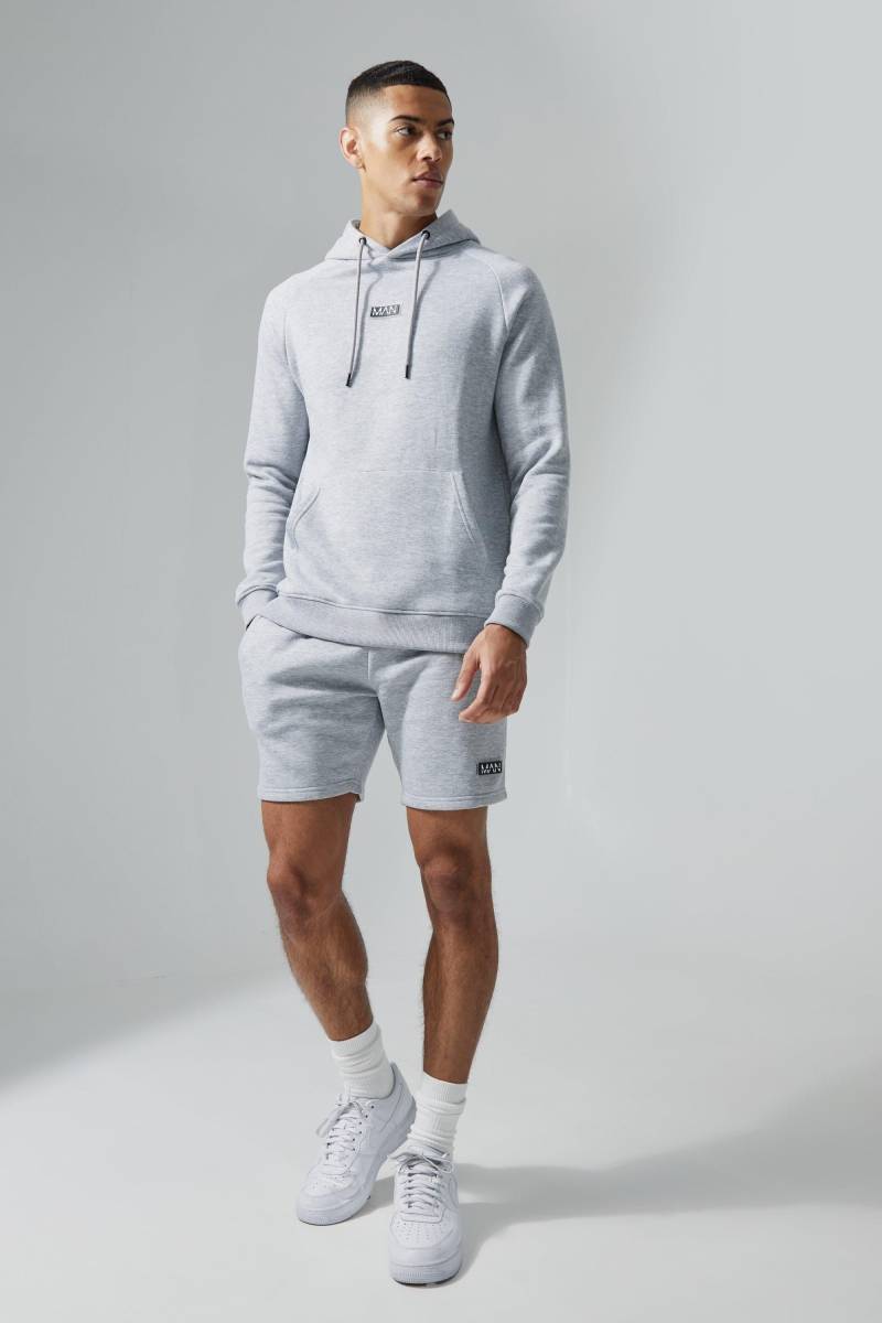 Kurzer Man Active Trainingsanzug - Grau - XS, Grau Kurzer Man Active Trainingsanzug - Grau - XS, Grau von boohooman
