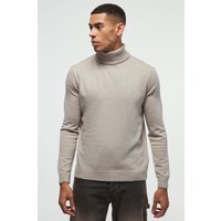 Langärmliger Rollkragenpullover von boohooman