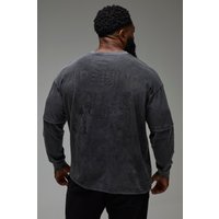 Langärmliges Man Active X Everlast T-Shirt - Grau - M, Grau Langärmliges Man Active X Everlast T-Shirt - Grau - M, Grau von boohooman