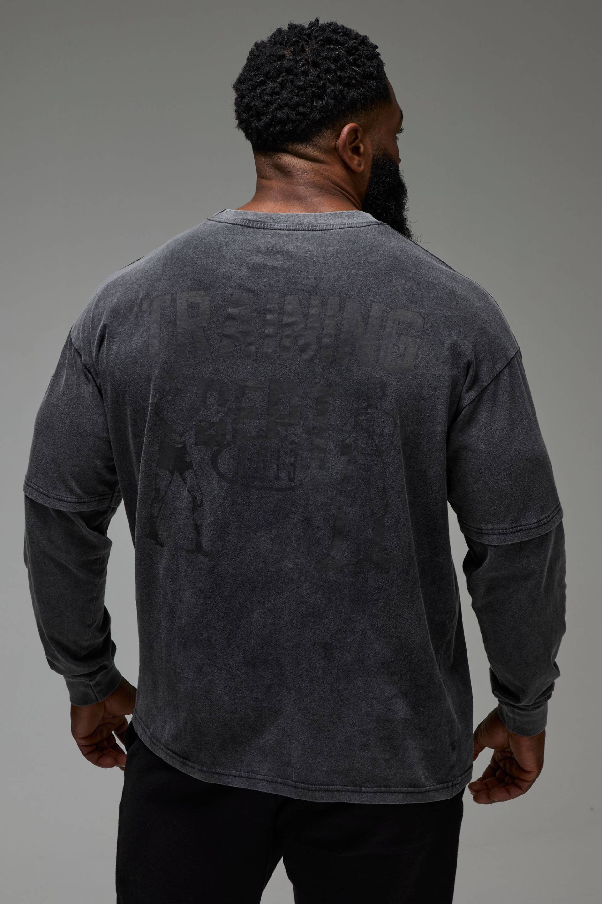 Langärmliges Man Active X Everlast T-Shirt von boohooman