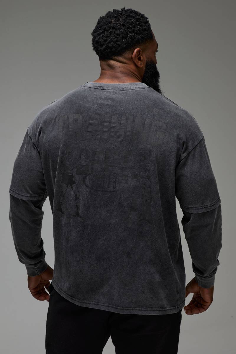 Langärmliges Man Active X Everlast T-Shirt von boohooman